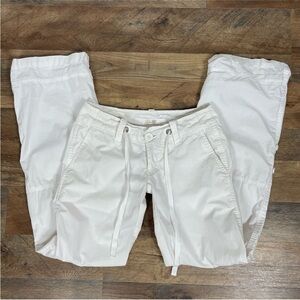 Lilu White Low Rise Utility Roll-Up Pants Size 00/23
